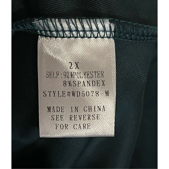 NWT Seen N Be Seen Dazzling in Emerald Velvet Curvy Women’s Dress XXL - Picture 10 of 10